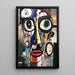 Maleri Street Art – Fraktureret Ansigt | Poster Abstrakt Urban Multifarvet | Plakat Moderne af Expressiv samtidskunst