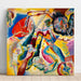 Reproduktion af maleriet med Rødt Plet - Wassily Kandinsky