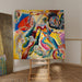 Reproduktion af maleriet med Rødt Plet - Wassily Kandinsky