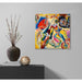Reproduktion af maleriet med Rødt Plet - Wassily Kandinsky
