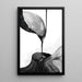 Dekorativt designplakat – Fusion Organique | Abstrakt sort-hvid elegant plakat