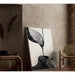 Dekorativt designplakat – Fusion Organique | Abstrakt sort-hvid elegant plakat