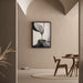 Dekorativt designplakat – Fusion Organique | Abstrakt sort-hvid elegant plakat