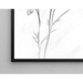 Sort-hvidt design maleri – Évanescence Florale | Plakat Minimalistisk Botanisk Elegant