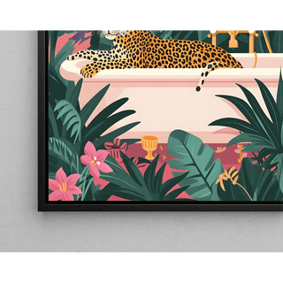 Tableau léopard - Léopard dans la Jungle