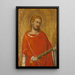 Saint Julien - Taddeo Gaddi — indrammet kunstværk på væggen