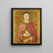 Sainte Agnès - Taddeo di Bartolo — indrammet kunstværk på væggen
