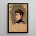 Esquisse de portrait d'une dame - Tadeusz Ajdukiewicz | Reproduction — indrammet kunstværk på væggen