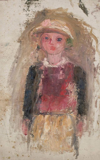 Tadeusz Makowski - Little girl in a red waistcoat.webp