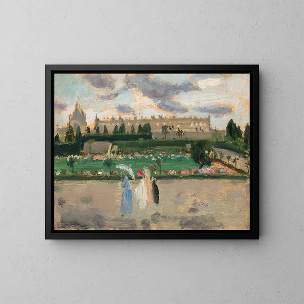 Esplanade des Invalides - Tadeusz Makowski | Reproduction Source: Tableau Esplanade des Invalides - Tadeusz Makowski | Reproduction — indrammet kunstværk på væggen