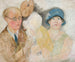 Portrait af en maler og hans familie - Tadeusz Makowski — visning af kunstværket