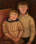 Portrait af to børn - Tadeusz Makowski — visning af kunstværket
