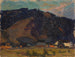 Vue d'un village sur fond de montagne - Tadeusz Makowski — visning af kunstværket