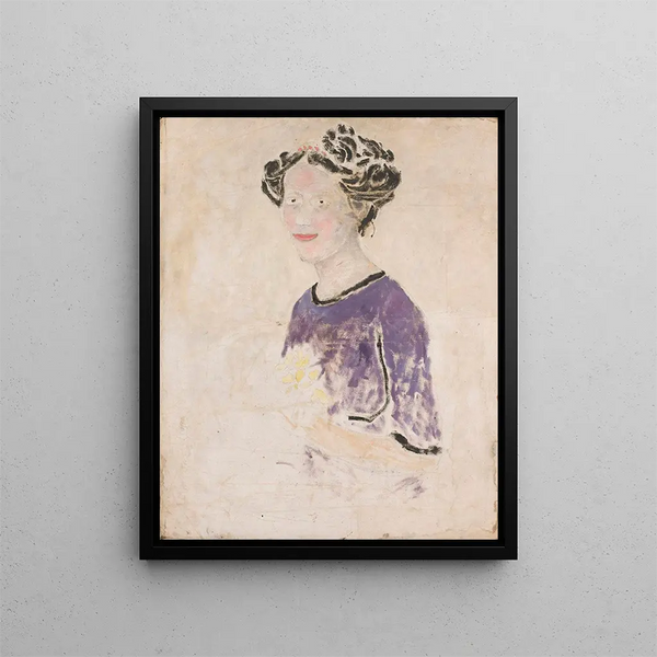 Tadeusz Makowski - Woman in a lilac dress.webp