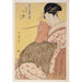 Reproduktion af maleriet Tamaya Uchi Komurasaki, Kôchô, Haruji maleri (Komurasaki af Tamaya, Kôchô, Haruji) - Kitagawa Utamaro