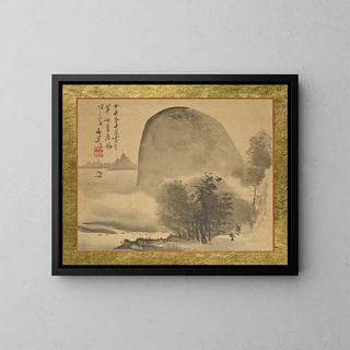 Tani Bunch - A Small Grove of Trees before a Rounded Hill at the Shore.webp