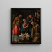 Adoration des bergers med Saint François og Saint Charles Borromée - Tanzio da Varallo — indrammet kunstværk på væggen