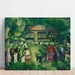 Reproduktion af maleriet Tennis i Newport - George Bellows