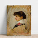 Reproduktion af maleriet af en modelhoved - John William Waterhouse