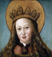 Tête af en hellig kvindes - Hans Holbein den Ældre — visning af kunstværket