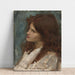 Reproduktion af maleriet af en piges hoved - John William Waterhouse