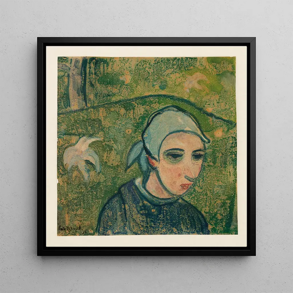 Tête d'une jeune bretonne - Émile Bernard