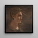 Tête de Méduse - Elihu Vedder — indrammet kunstværk på væggen