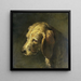 Tête de chien - Nicolas Toussaint Charlet — indrammet kunstværk på væggen