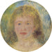 Tête de femme Jeanne Samary - Pierre-Auguste Renoir — vist i et interiør