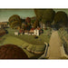 Reproduktion af maleriet The Birthplace of Herbert Hoover, West Branch, Iowa - Grant Wood