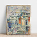 Reproduktion af maleriet The Building of the Winter Studio - Edvard Munch