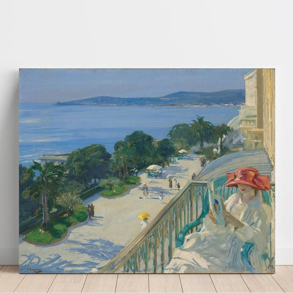 Reproduktion af maleriet The Terrace, Cap d’Ail af Sir John Lavery