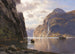 Les Sept Sœurs ved Geirangerfjorden - Themistokles von Eckenbrecher — visning af kunstværket