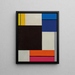 Composition XXI - Theo van Doesburg — indrammet kunstværk på væggen