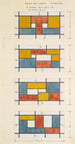 Projekt til et glasmaleri - Theo van Doesburg — visning af kunstværket