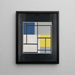 Composition simultanée - Theo van Doesburg — indrammet kunstværk på væggen