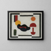 Naturtro komposition V - Theo van Doesburg — indrammet kunstværk på væggen