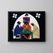 Les Joueurs de cartes - Theo van Doesburg — indrammet kunstværk på væggen