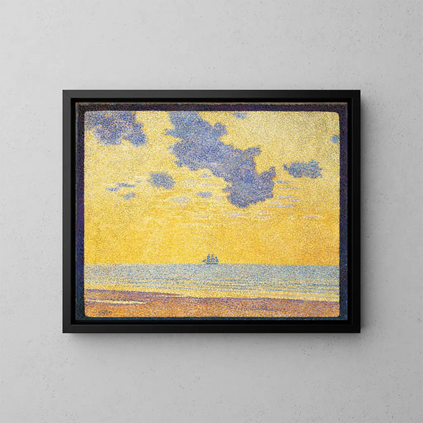 Store skyer - Theo van Rysselberghe — indrammet kunstværk på væggen