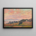 La Baie au soleil couchant, Saint-Clair - Theo van Rysselberghe — indrammet kunstværk på væggen