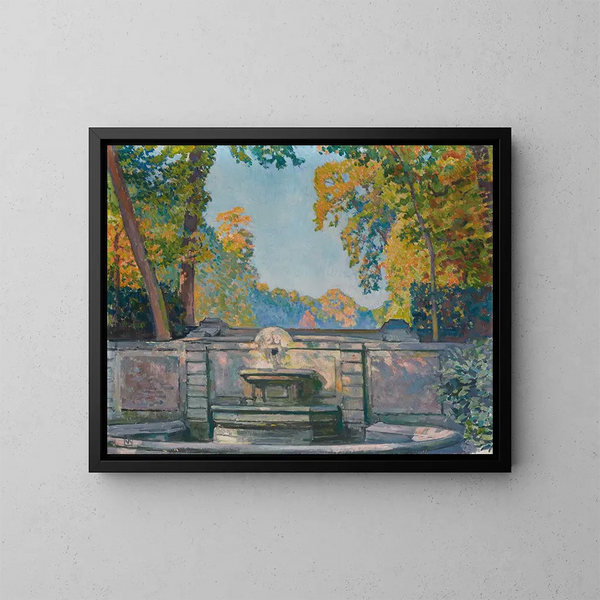 La Fontaine - Theo van Rysselberghe — indrammet kunstværk på væggen