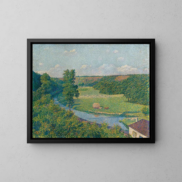 La vallée de la Sambre - Theo van Rysselberghe — indrammet kunstværk på væggen