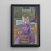Maria-maleri, den kommende Madame Henry Van de Velde - Theo van Rysselberghe — indrammet kunstværk på væggen