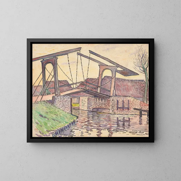 Pont en Hollande - Theo van Rysselberghe — indrammet kunstværk på væggen