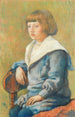 Portrait af barn - Theo van Rysselberghe — visning af kunstværket