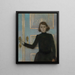 Portrait af Marguerite van Mons - Theo van Rysselberghe — indrammet kunstværk på væggen