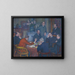 La Lecture - Theo van Rysselberghe — indrammet kunstværk på væggen