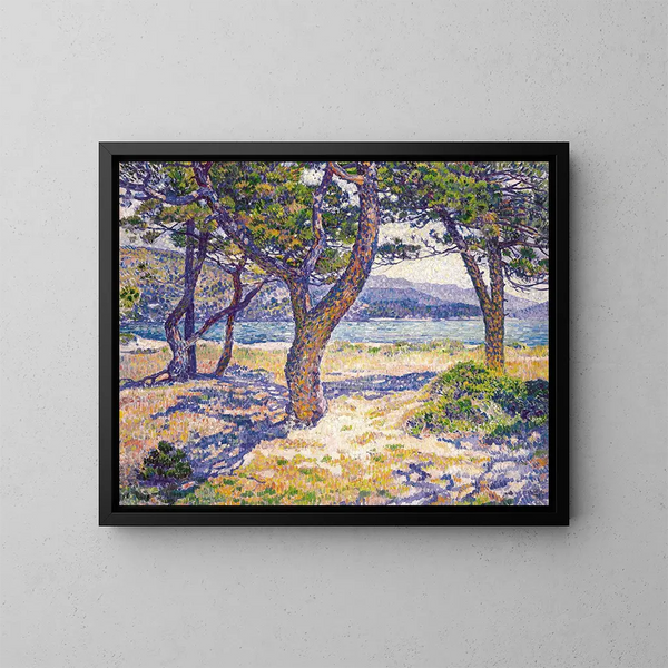 La Méditerranée à Le Lavandou - Theo van Rysselberghe — indrammet kunstværk på væggen