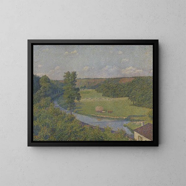 La vallée de la Sambre - Theo van Rysselberghe — indrammet kunstværk på væggen