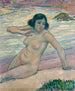 Studie til Efter badet, studie af en nøgen - Théo van Rysselberghe — visning af kunstværket
